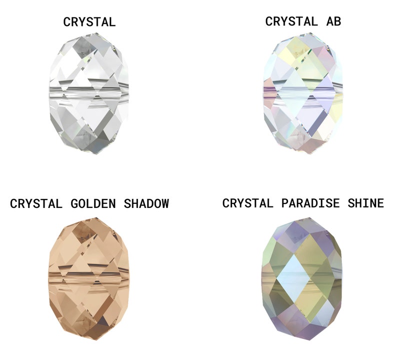 PRIMERO Crystals 5040 Briolette Highest Quality Fully Drilled Beads Made in Austria Crystal Colors Popular Briolette Shape image 4