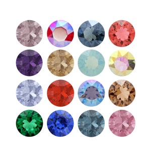 1088 Chaton Primero Crystals Round Stones - Swarovski Alternative - Various Crystal Colors - Pointed Back Round Crystals for making Jewelry