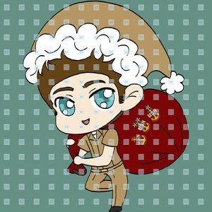 Male Santa Chief Chibi