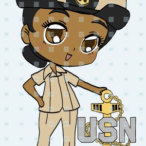 Chibi Chief mit Anker