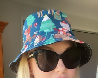 Cute Christmas Cartoon Bucket Hat