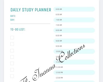 University/ Student Planner/ Organiser Documents