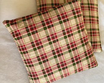 Tartan Christmas Cushion Cover
