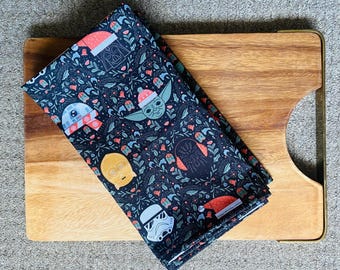 Christmas Star Heads Cotton Napkins (Set of 4)