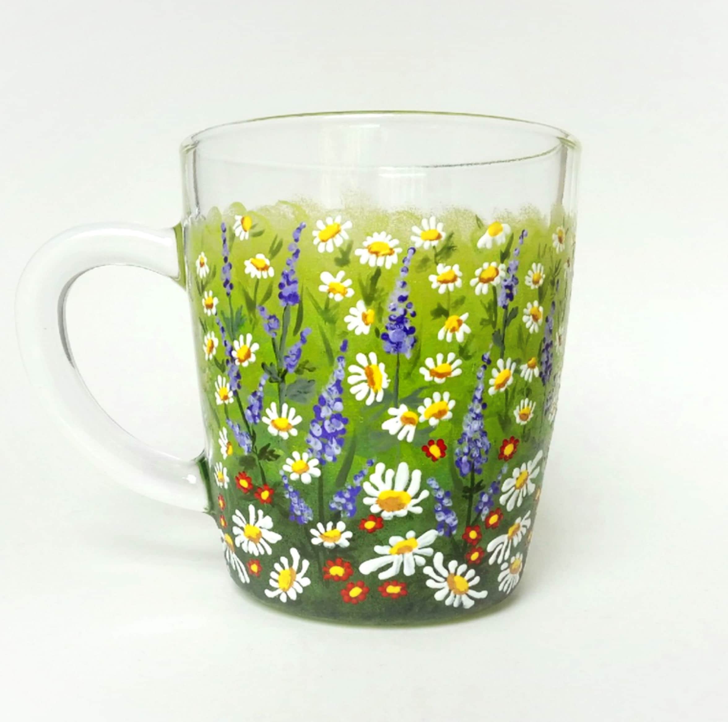 Pretty Coffee Mugs
 Flower Coffee Mug Unique Mugs Handmade Plant Mug Bridesmaid