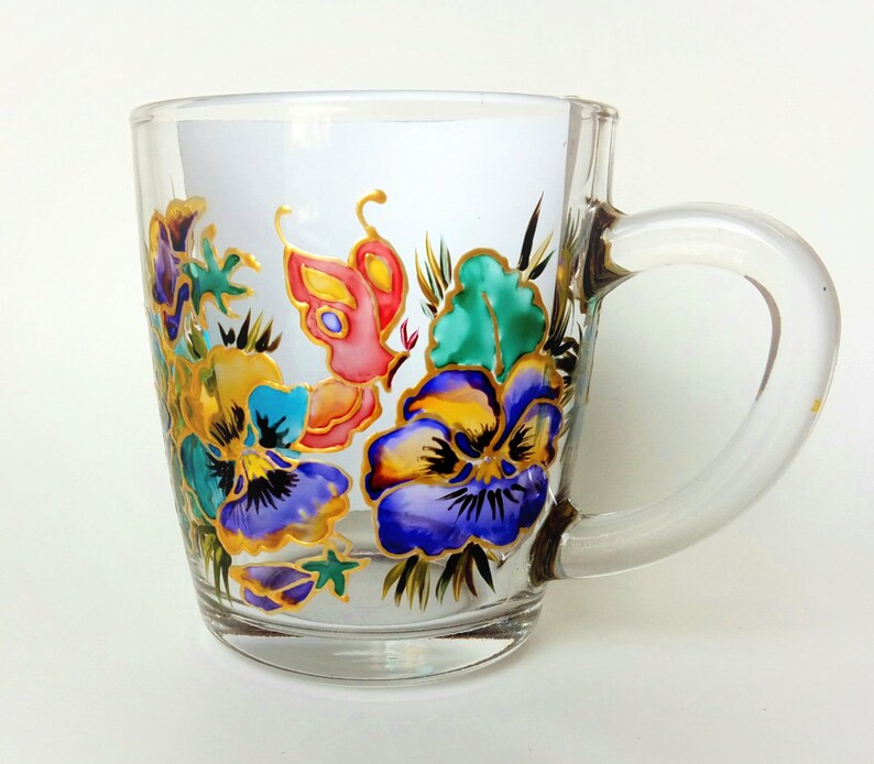 Personalized Custom Coffee Mug Handmade Stained Glass Tea Mug Etsy