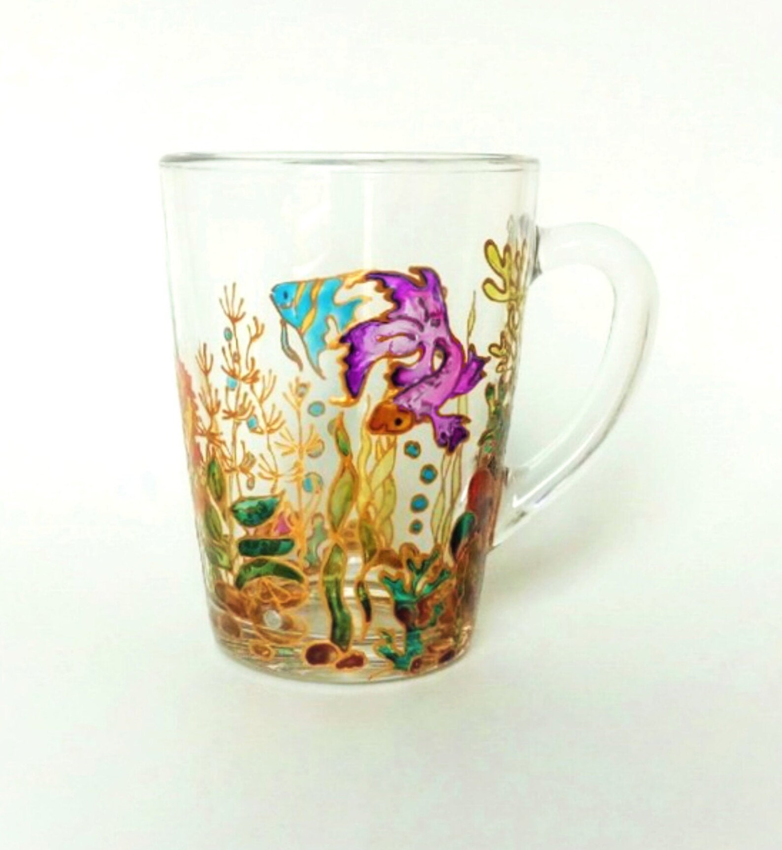 Custom coffee mug handmade personalized stained glass mug Etsy