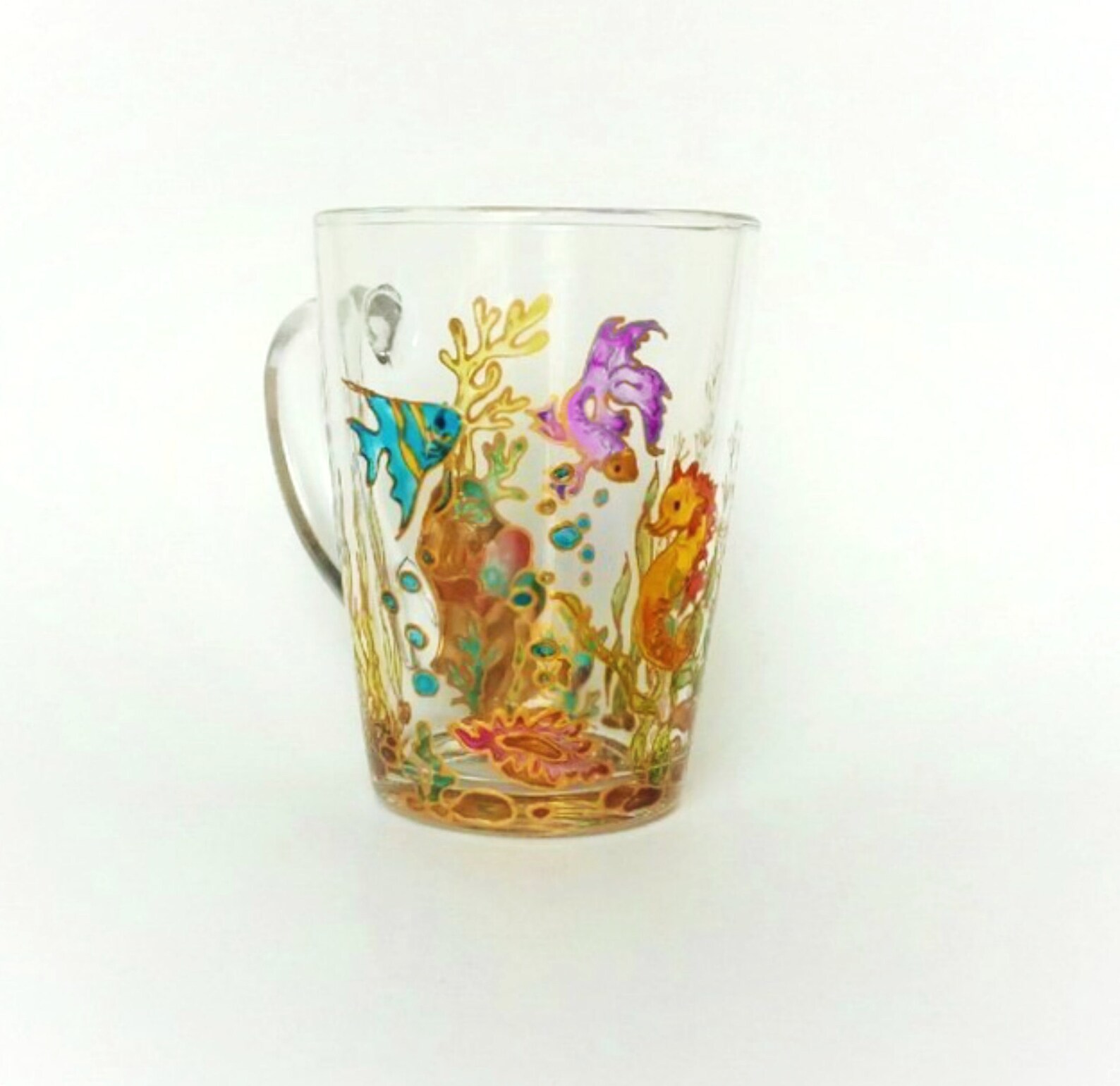 Custom coffee mug handmade personalized stained glass mug Etsy