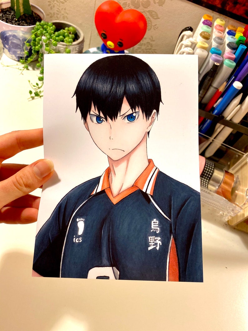 Haikyuu Prints. Kageyama & Hinata scanned Pencil Drawings ...