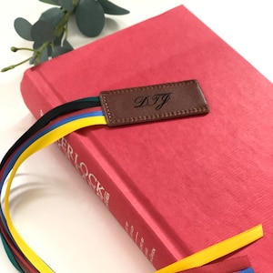 Custom Bookmark|Vegan Leather Bookmarks | Monogram | Unique Bookmark | Great Gift Idea | Personalised Bookmark