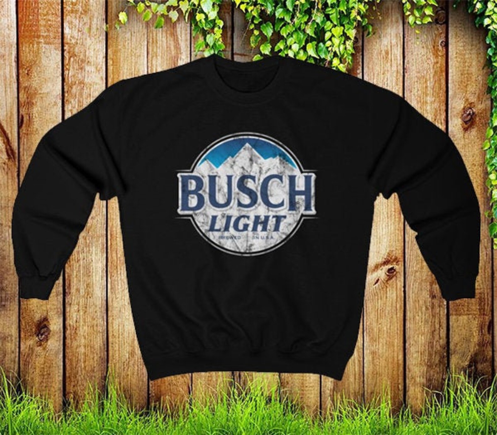 busch light sweatshirt mens