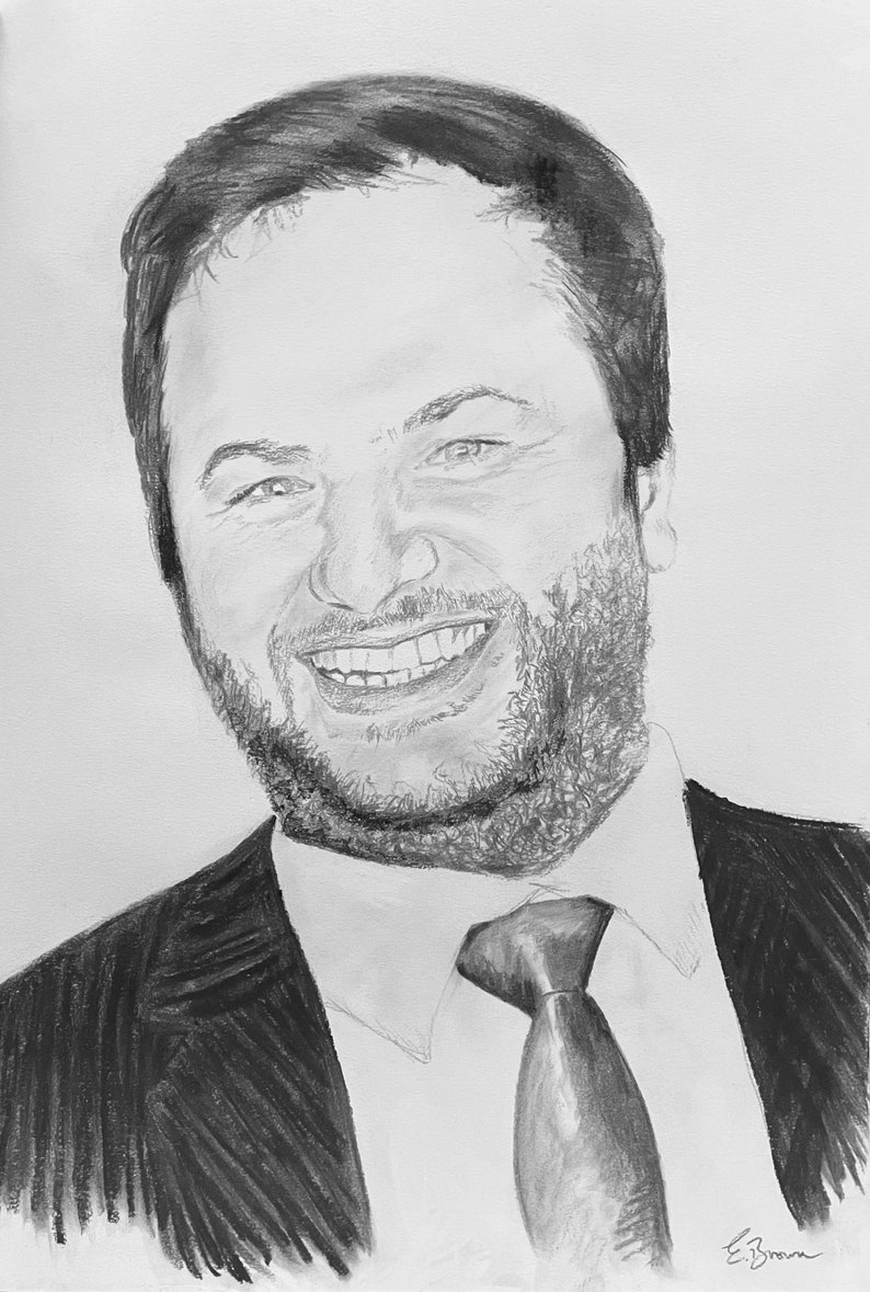 Custom Portrait, Charcoal or Pencil Drawing, Families, children, pets, couples, individuals, weddings original various sizes available image 9