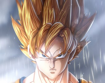 A4 A3 A2 A1 A0| Dragon Ball Z Goku Anime Poster Print T297