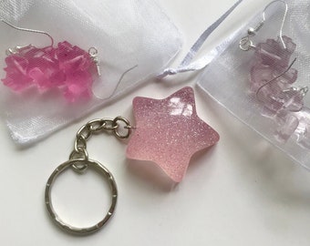 Acosta Jewellery Pink Crystal Lips Keyring Bag Charm