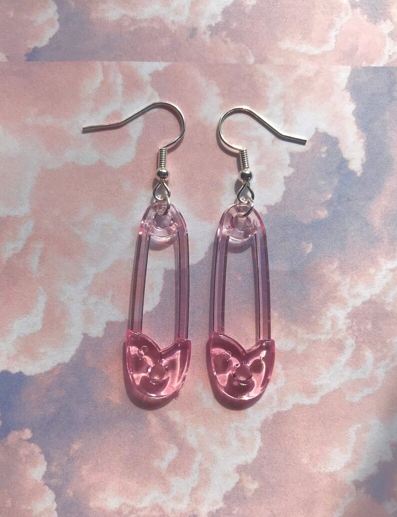 Pink dangle earrings bundle 3 pink cute earrings kawaii Etsy