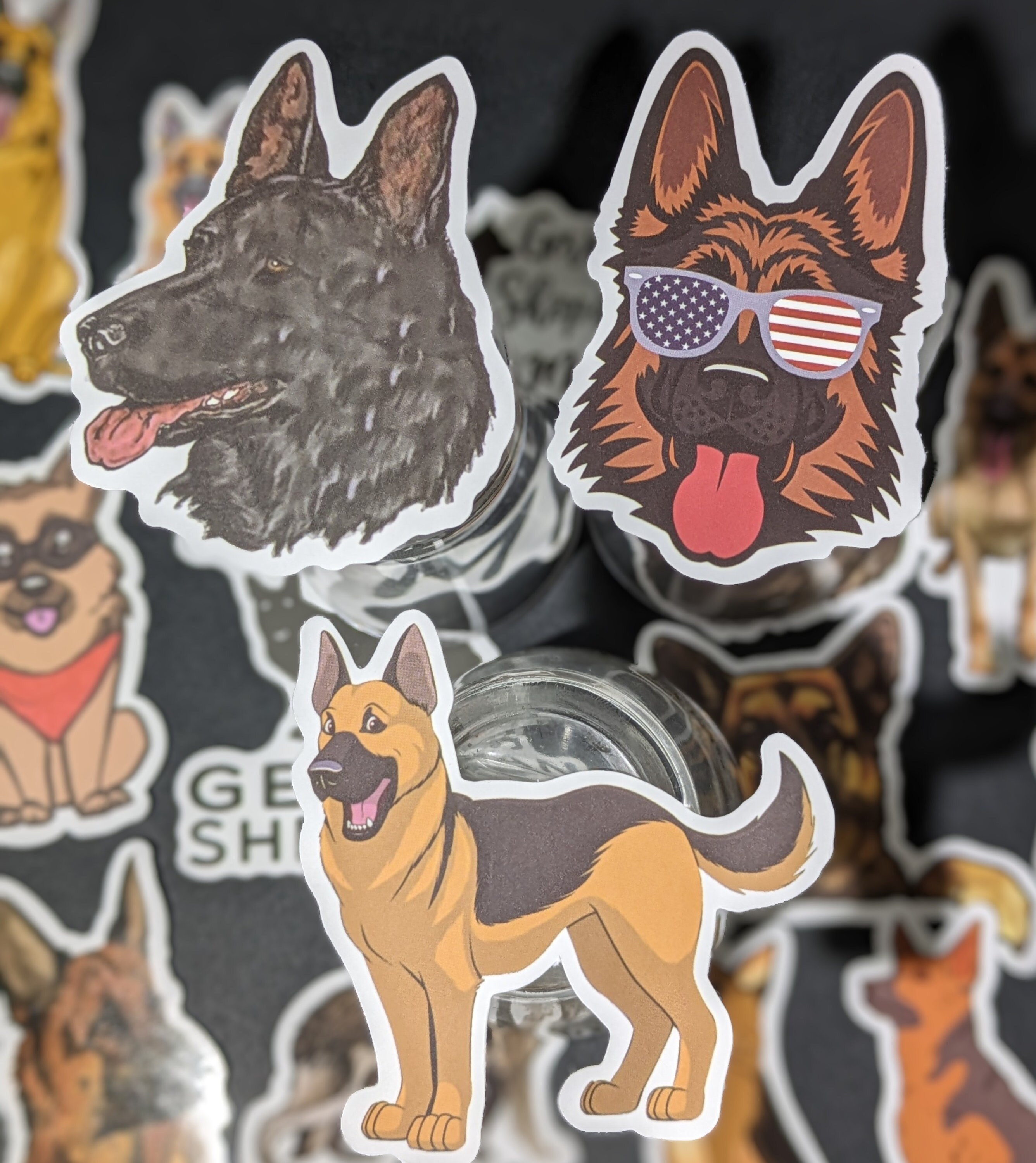 16 Pack German Shepherd Stickers GSD Stickers Cute Dog - Etsy
