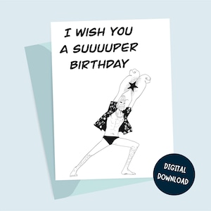 Pirate Strawhats Crew Birthday Card - Anime Cyborg SUPER - Nakama Gift, Printable Fan Art, Instant Download