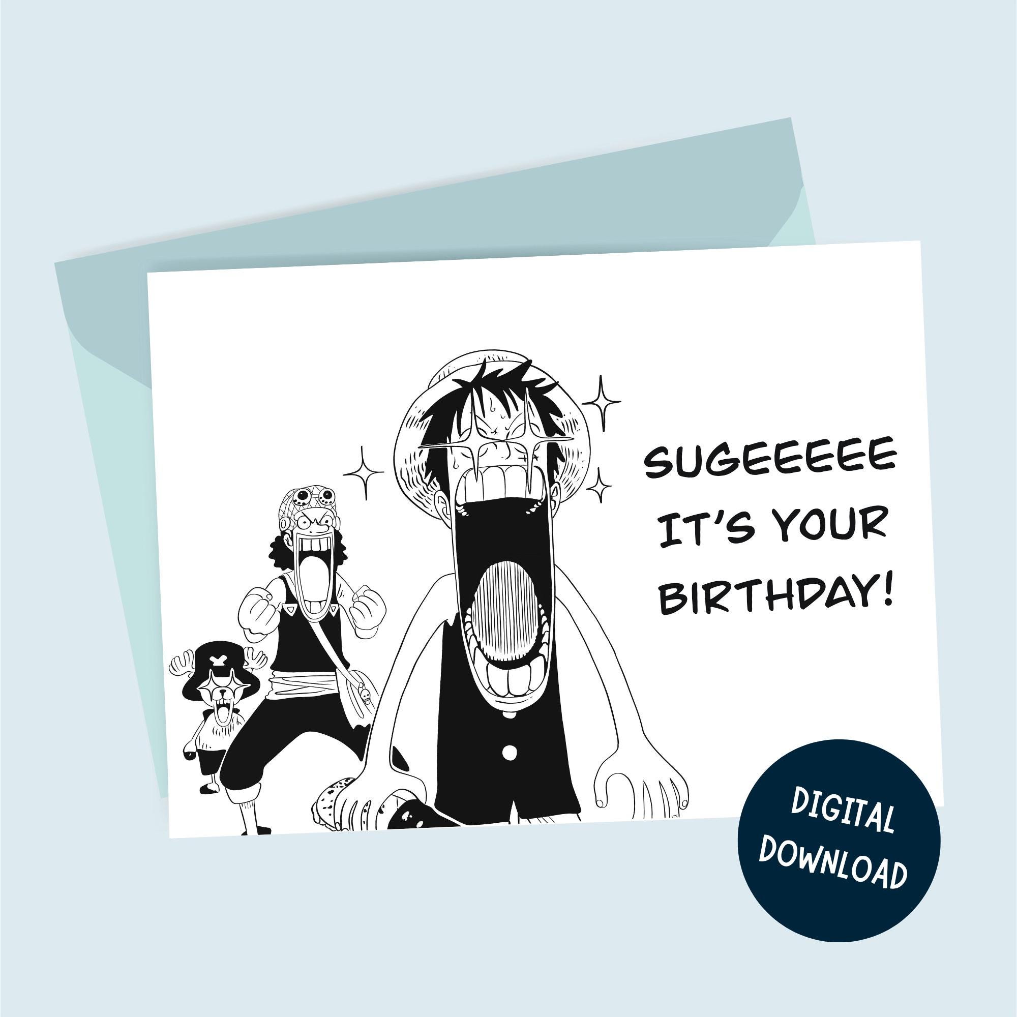 ワンピース バースデーカード ☆ ONE PIECE ワンピース 麦わらストア バースデー 誕生日