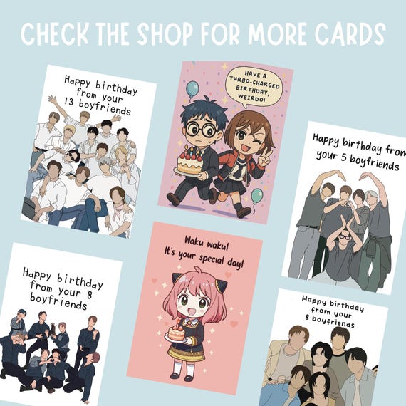 SEVENTEEN Birthday Postcard | Digital Download Printable K-pop