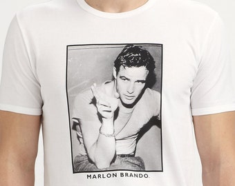 white short sleeves Brando t-shirt