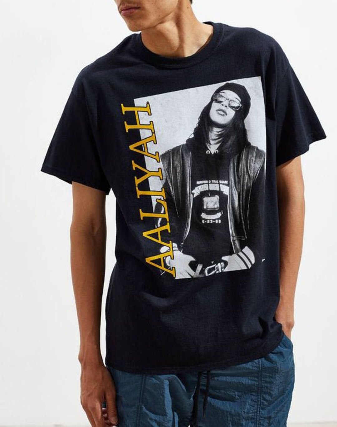 Aaliyah Back and Forth Tシャツ Lサイズ ブラック Vintage Aaliyah Back & Forth T-Shirt 1994 R&B R. Kelly Age