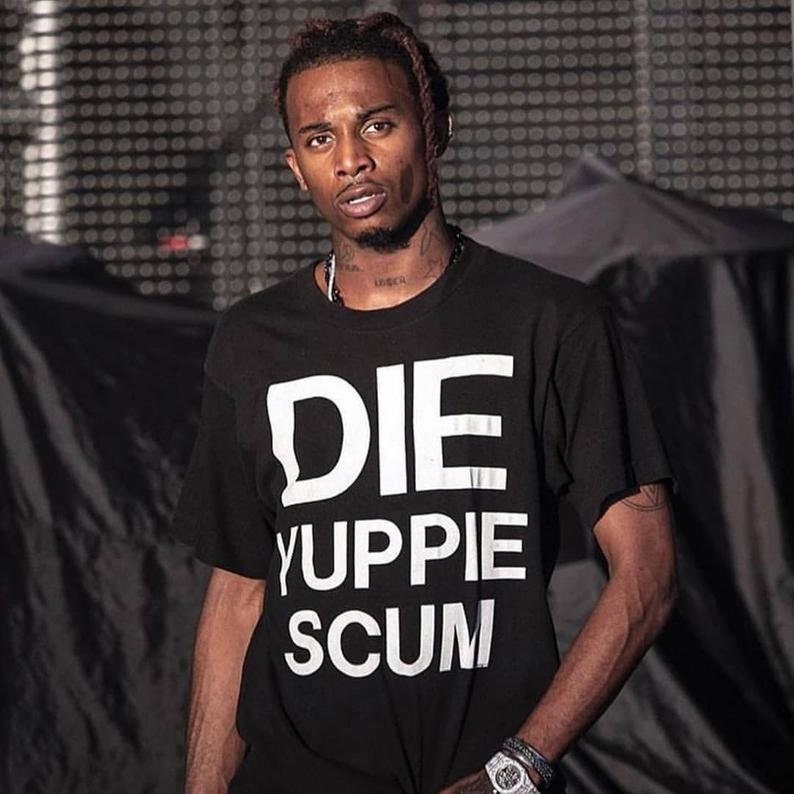 ビンテージ　USA製　80s die YUPPIE SCUM Tシャツ Amazon.com: Die-yuppie-scum Black Unisex Adult Classic Fit Crew