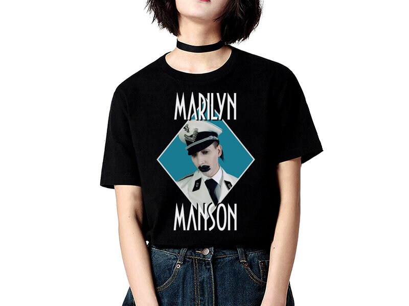 Marilyn Manson - Unisex T-shirt - Etsy Marilyn Manson - Unisex T-shirt - Etsy
