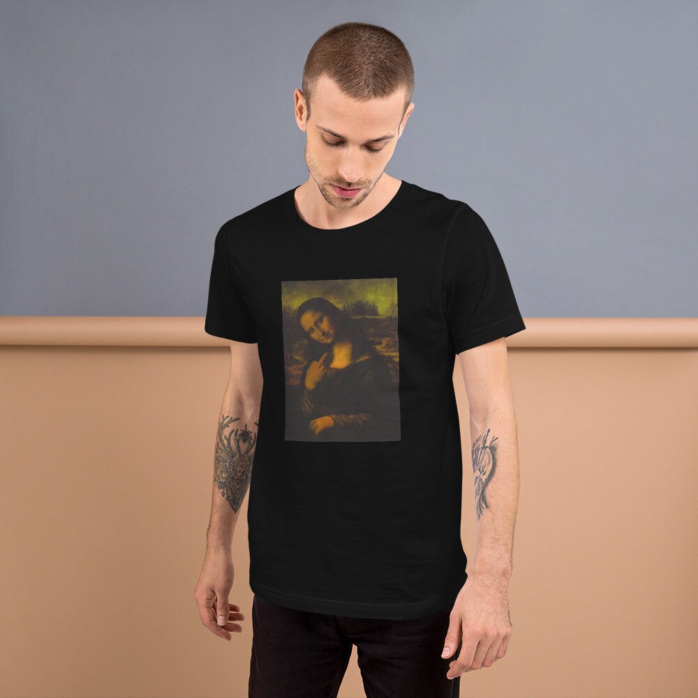 Tシャツ・カットソー Luxury Street Wear washed vintage monalisa unisexual Luxury Street Wear washed vintage smoke child unisexual (T