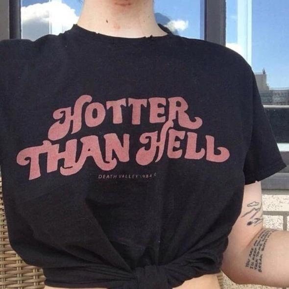 Hotter Than Hell tシャツ【hth】