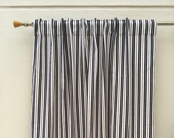 Black and White Curtains - Etsy