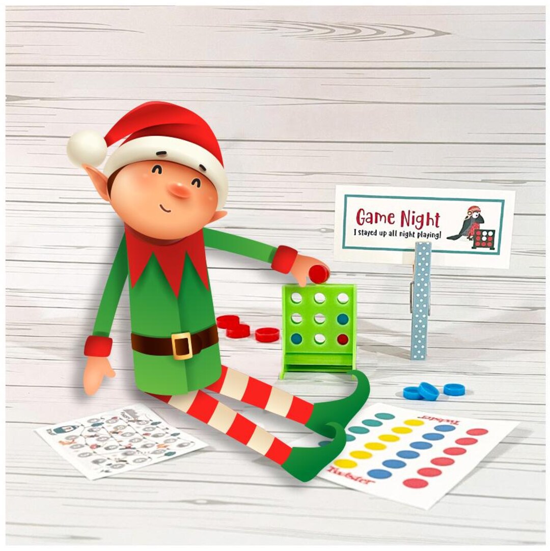 Elf Game Night Prop Set | Elf Activity Kit - Etsy