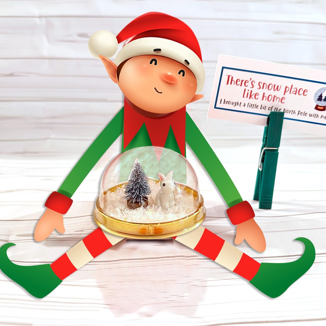 Elf Snowglobe Prop Set | Elf Activity Kit - Etsy