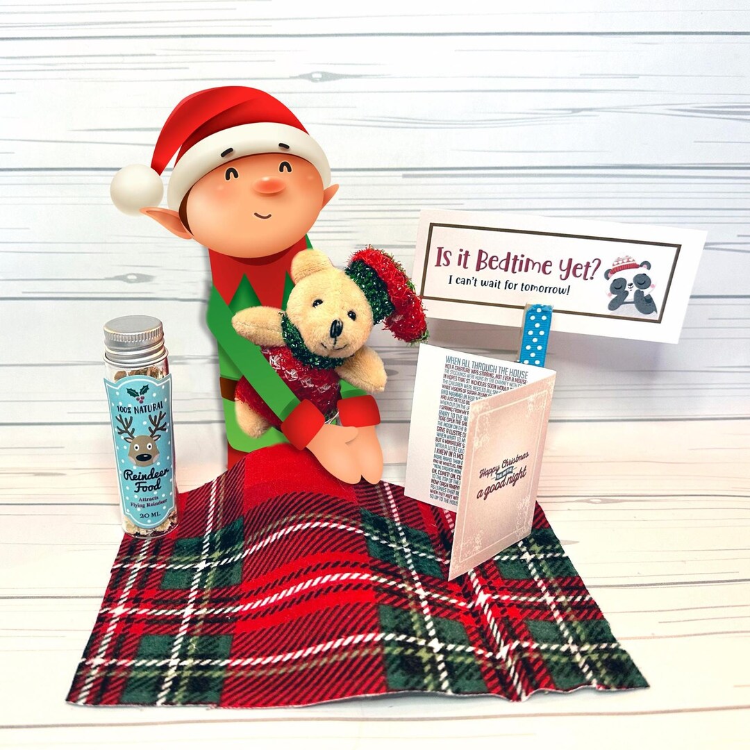 Elf Christmas Eve Bedtime Story Prop Set | Elf Activity Kit - Etsy