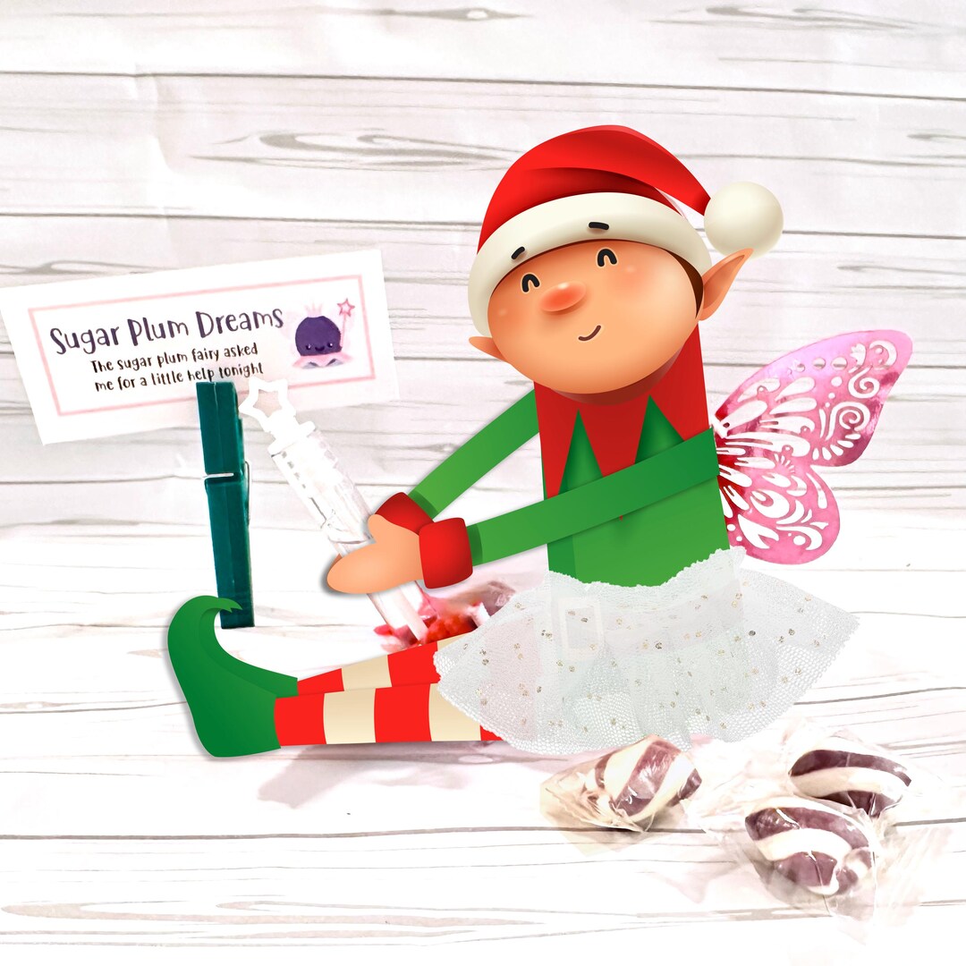 Elf Sugar Plum Fairy Costume Prop Set | Elf Activity Kit - Etsy