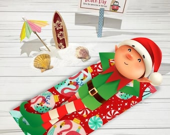 Elf Beach Day Prop Set | Christmas Elf Activity Kit