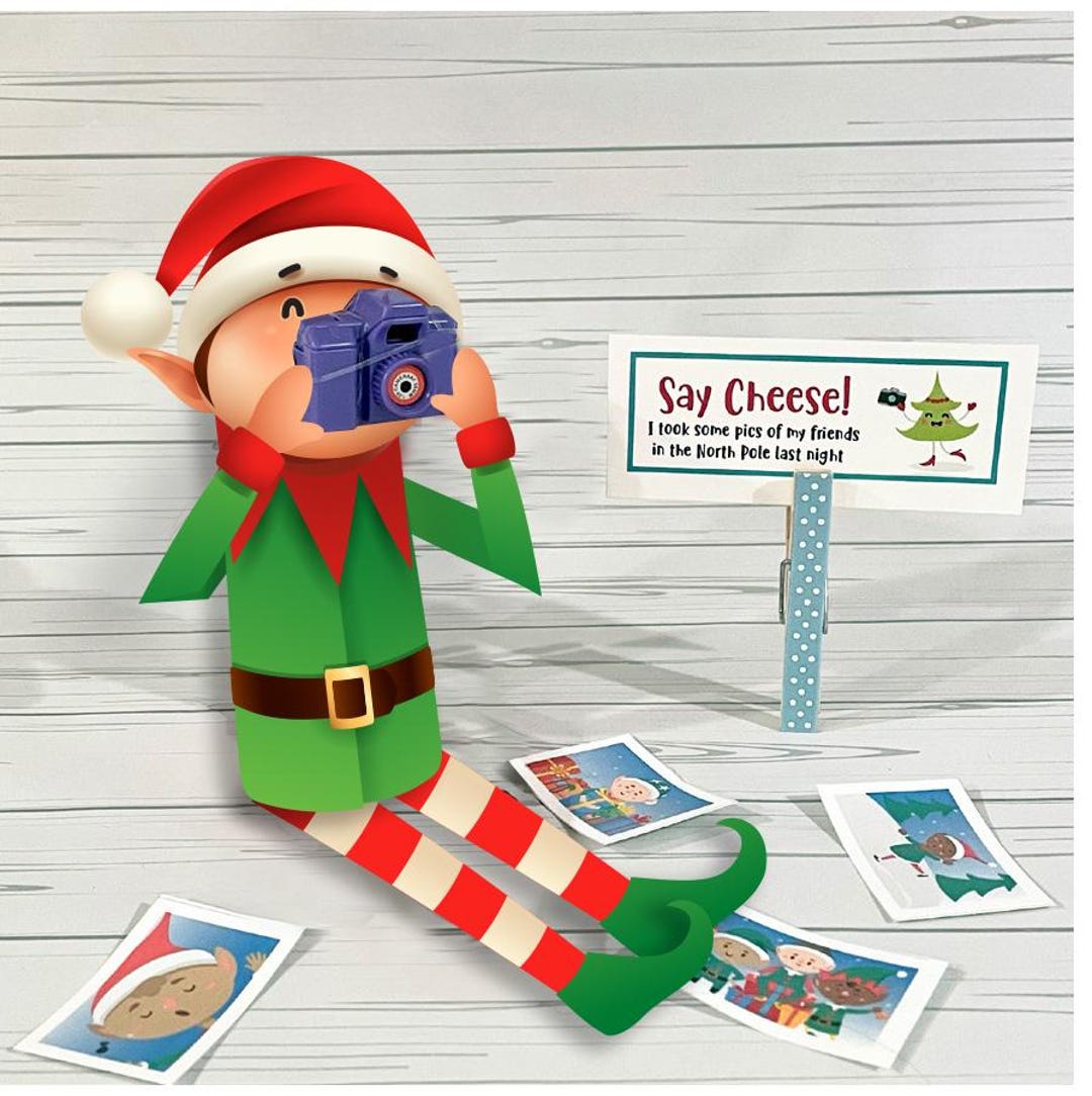Elf Camera Prop Set | Elf Activity Kit - Etsy