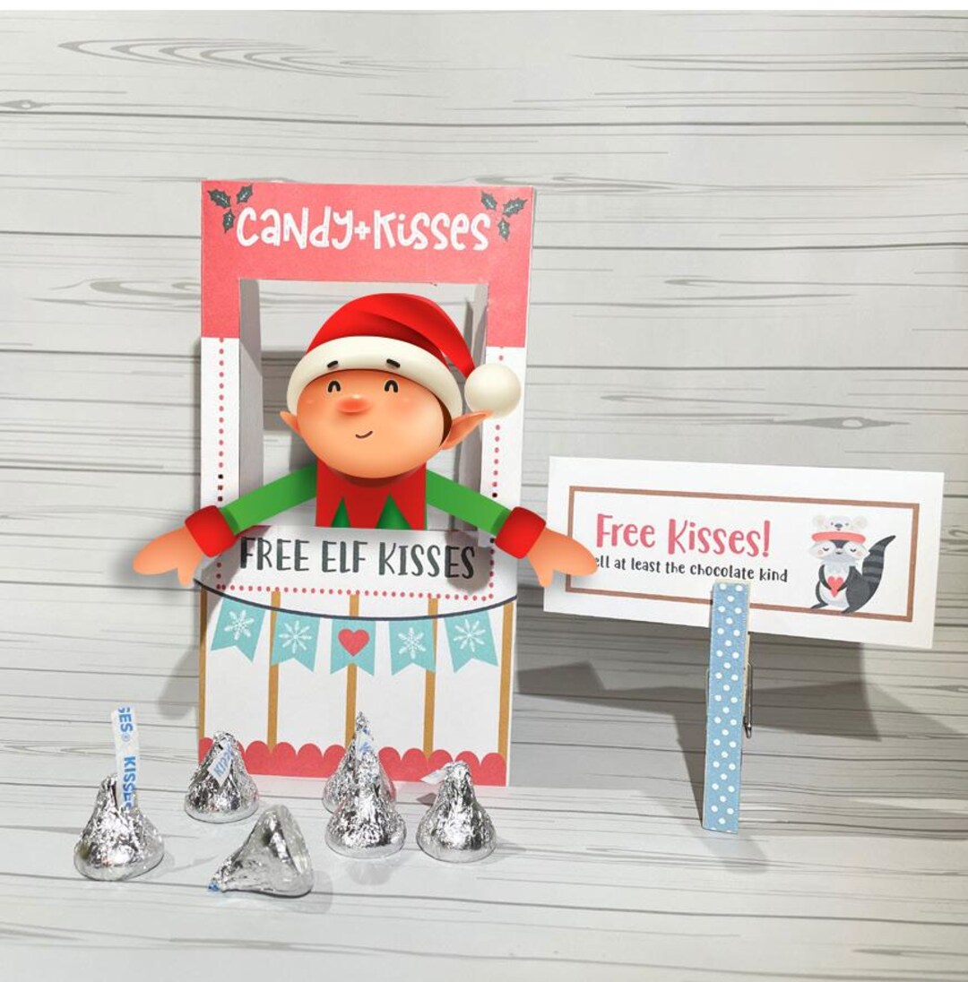 Elf Kissing Booth Prop Set | Elf Activity Kit - Etsy