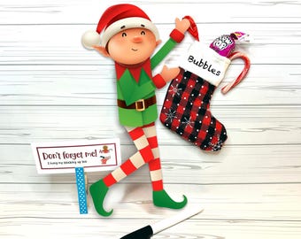 Elf Hang my Stocking Prop Set | Elf Activity Kit