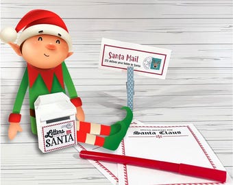 Elf Santa's Mailbox Prop Set | Elf Activity Kit