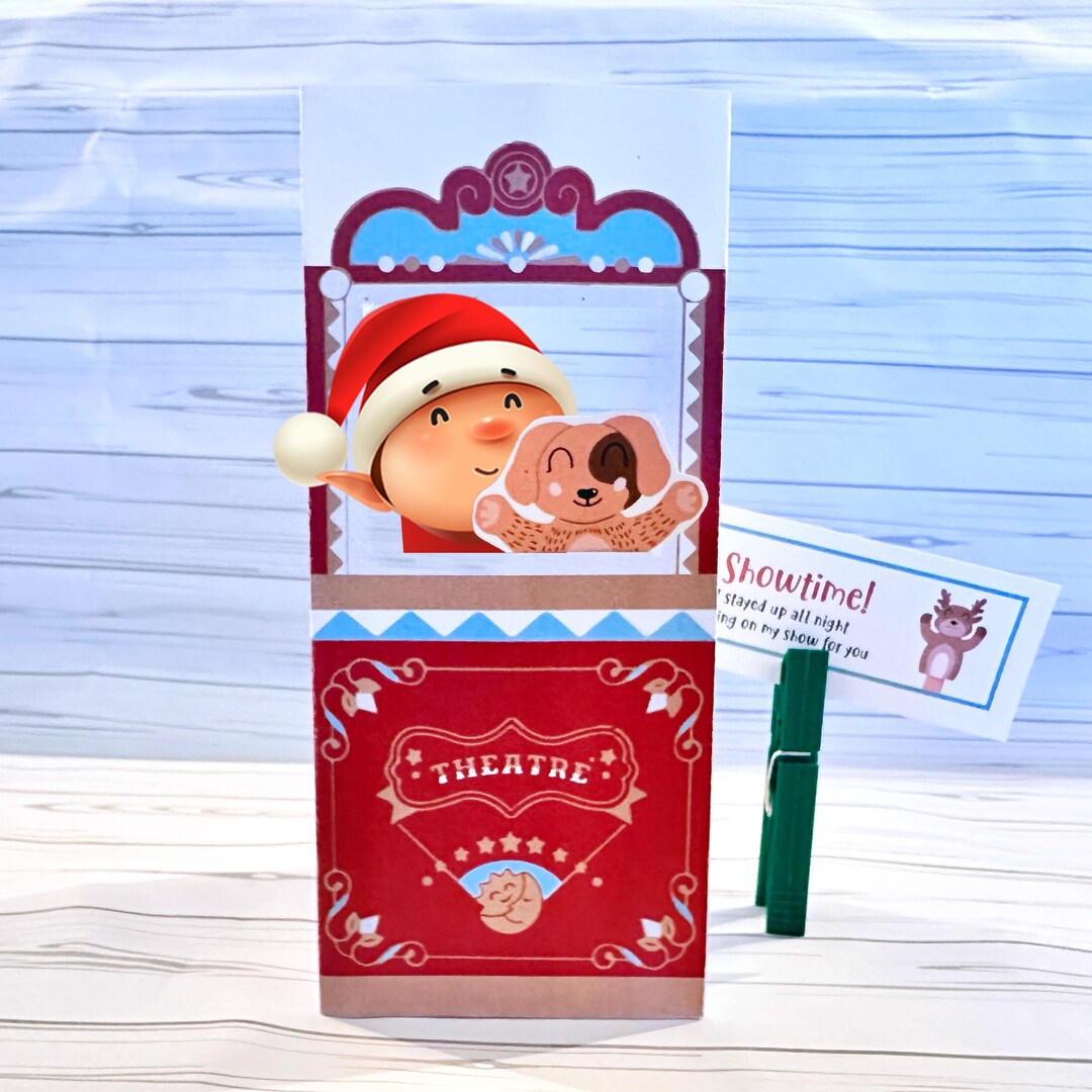 Elf Puppet Theatre Prop Set | Elf Activity Kit - Etsy
