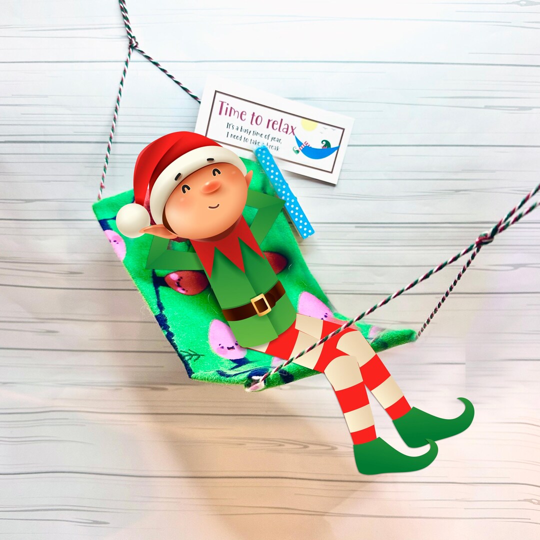 Elf Hammock Prop Set | Elf Activity Kit - Etsy