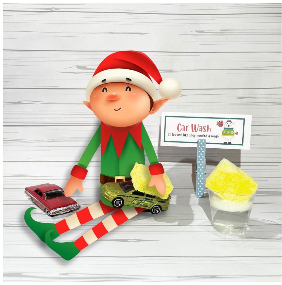 Elf Car Wash Prop Set | Elf Activity Kit - Etsy