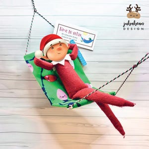 Hamaca de elfo / Accesorios de elfo / Accesorios para elfo / Actividad de elfo navideño / Kit de elfo
