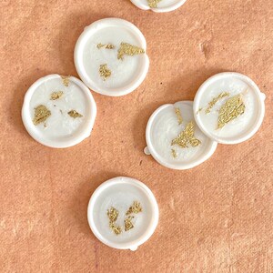 Gold Flake Letter Wax Seals - Seal -Wax Seal Stickers- Adhesive Wax Seals