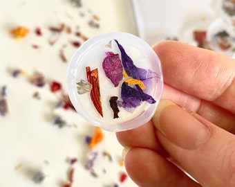 Dried Petal Wax Seal, Wax Seals, Wax Seal Stickers, Self Adhesive Wax Seal, Wax Seals Wedding, Floral Wax Seal, Dried Flower Wax Seal, Seals