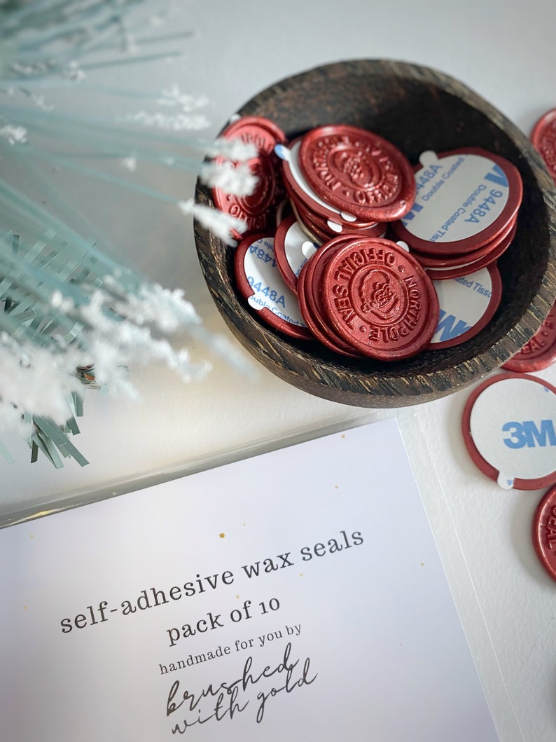 Christmas Wax Seal Set, Holiday Wax Seals, Christmas Wax Seal Stickers