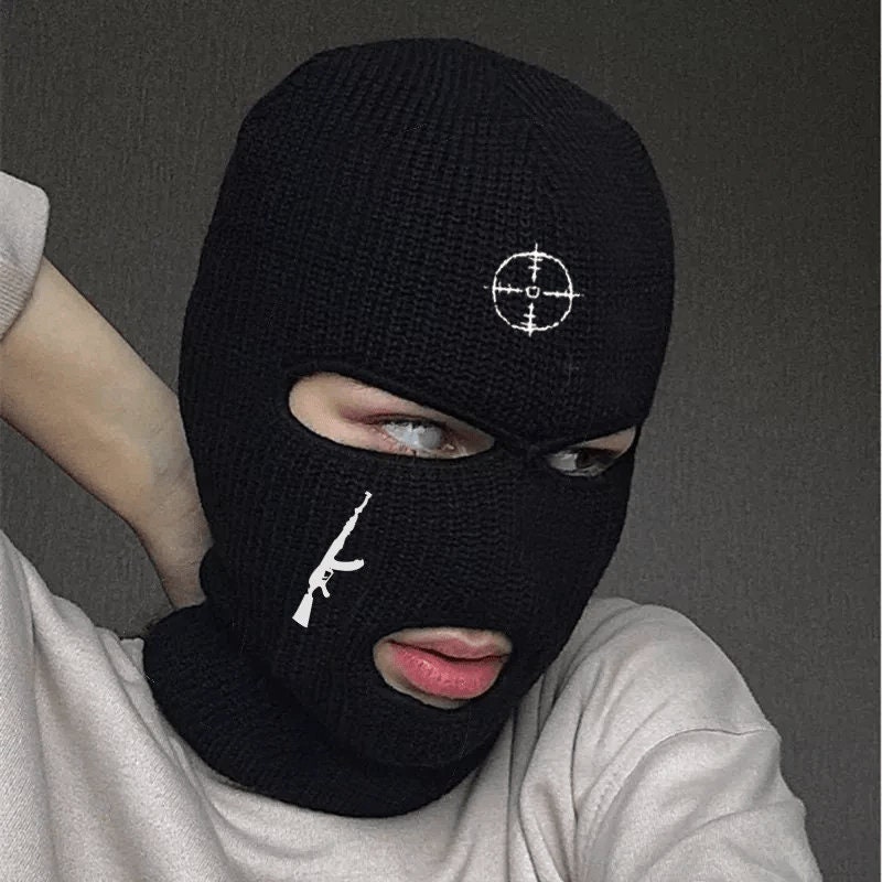 Ak47 Gangster Balaklava Unisex Ski Mask Winter Warm 3hole Etsy