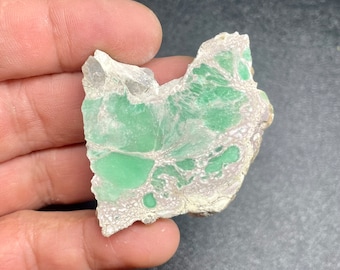 23g Lucin Variscite Slab, Rough Utah Variscite Lapidary Slice, Raw Material for Cabbing