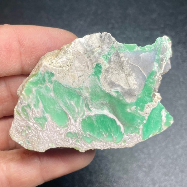 59g Lucin Variscite Slab, Rough Utah Variscite Lapidary Slice, Raw Material for Cabbing