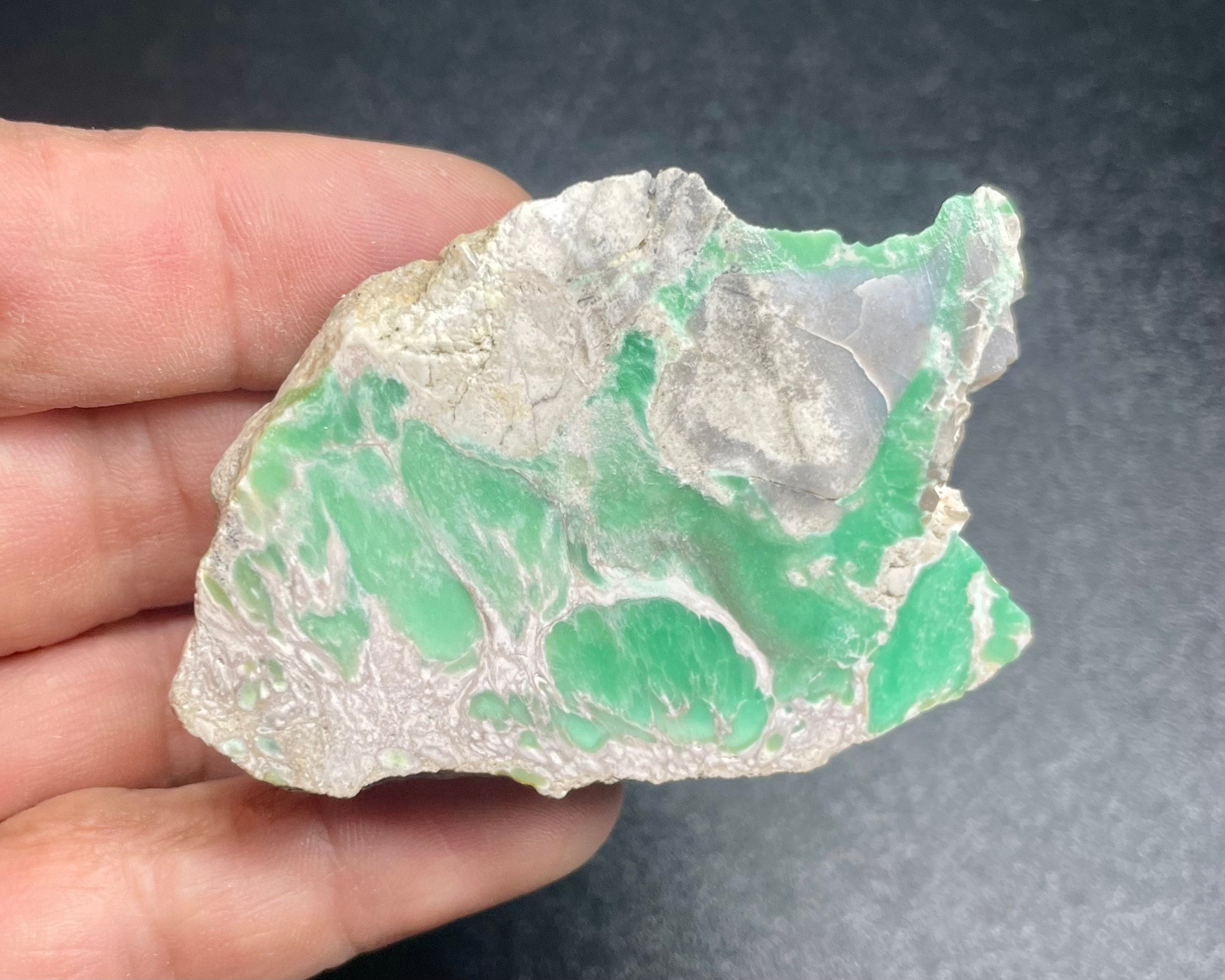 59g Lucin Variscite Slab, Rough Utah Variscite Lapidary Slice, Raw